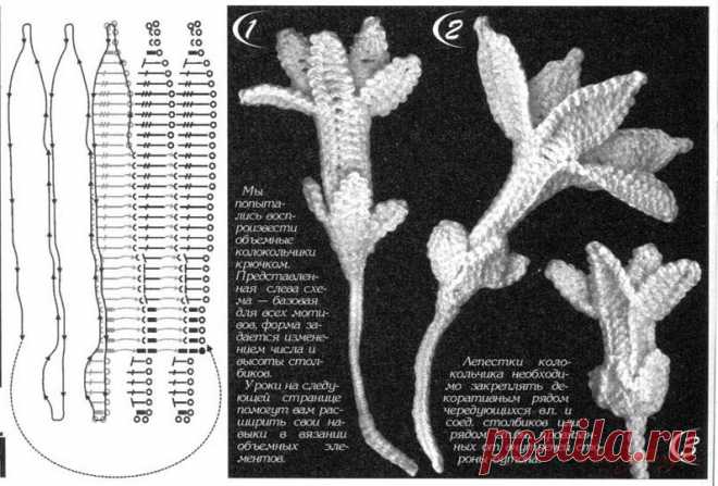 Цветок фуксии (крючком)