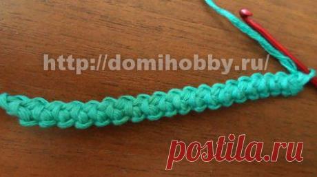 Вязание шнура &quot;гусеничка&quot; крючком