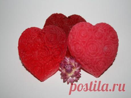 Розовое сердце из мыла - 101HandMade