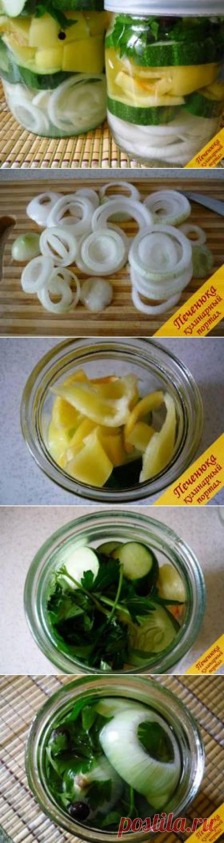 Огурцы и болгарский перец, маринованные по-быстрому (пошаговый рецепт с фото) — Кулинарный портал Печенюка