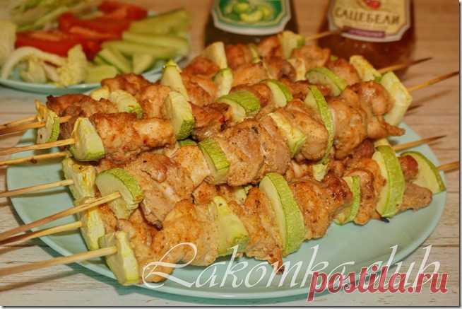 Шашлычки из куриного бедра - lakomka.club