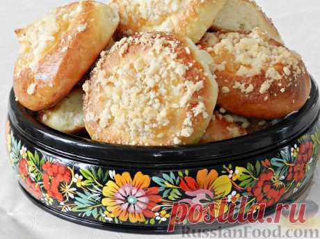 Рецепт: Ватрушки с яблоками на RussianFood.com