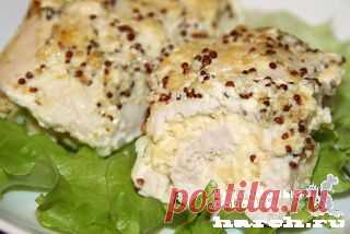 Куриные рулетики с сыром в сливках