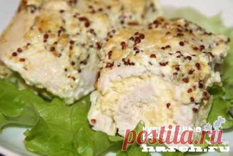 Куриные рулетики с сыром в сливках