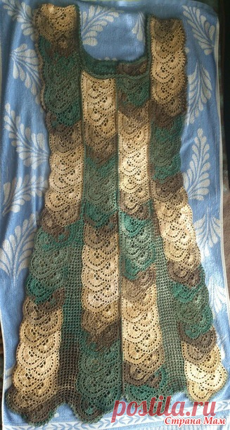 Вот такое платье получилось (а увлекательное это занятие - вязание ленточного кружева, как оказалось ;)) - Вязание - Страна Мам