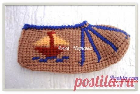 Вязаные крючком следки. Тунисское вязание