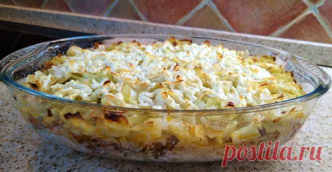 Капуста с мясным фаршем, запеченная в духовке | Поделки, рукоделки, рецепты | Яндекс Дзен
