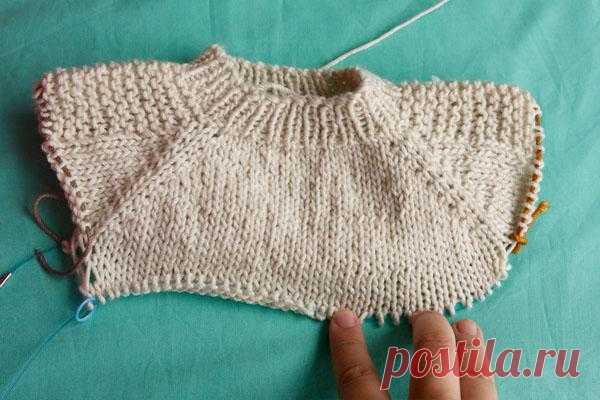 Вязание реглана от горловины: расчёт. Схема вязания свитера с регланом