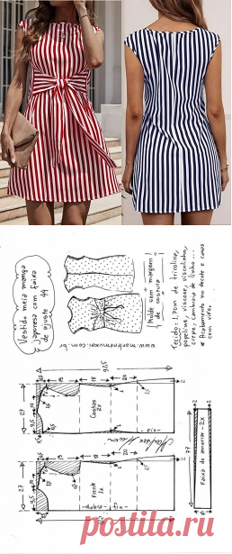 Vestido meia manga japonesa com faixa de ajuste de amarrar – Marlene Mukai