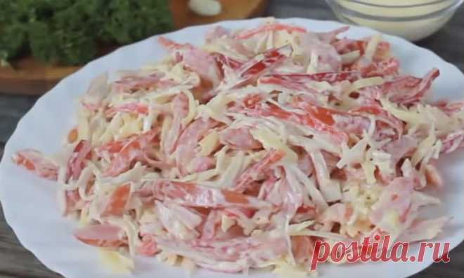 Красное море: вкус удивляет, а состав салата простой