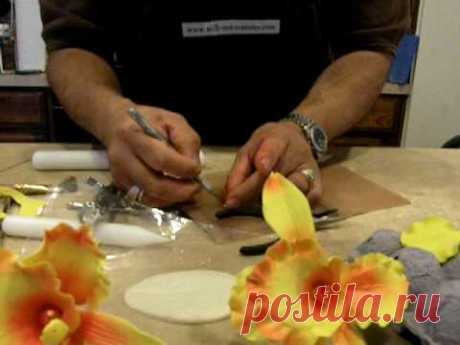 how to make orchid gumpaste flower