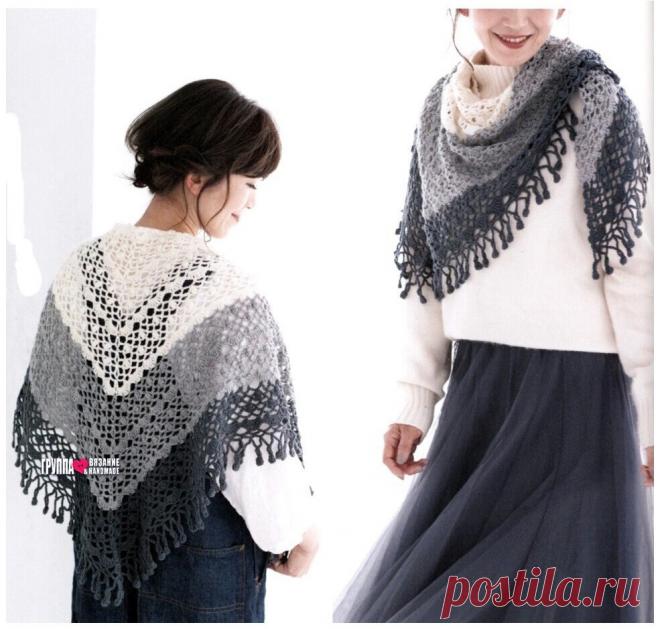 Вязаные шали и бактусы: красота и уют в вашем гардеробе | Вяжу ручками-крючками| Виктория Битарова | Дзен