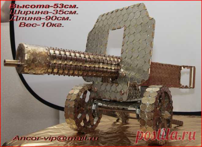 Пулемет Максим из денег.