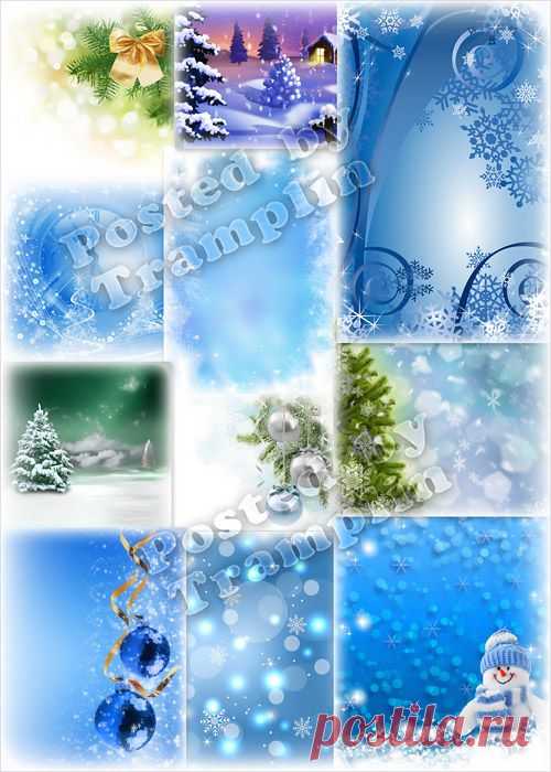 Новогодние фоны - Снежинки падали с небес - Фоны, Текстуры - Все для Фотошоп - Рамки для  бесплатно