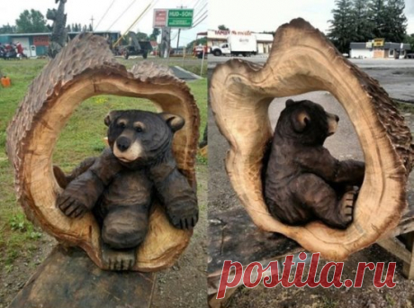 Невероятная резьба по дереву!