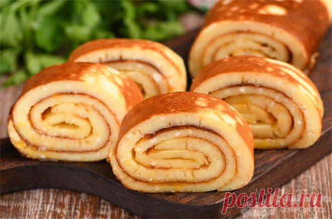 Просто перемешиваю творог с яйцами: и через 10 минут вкусный творожный рулет к чаю готов. (Делюсь рецептом) | Академия Вкуса | Яндекс Дзен