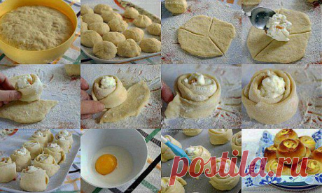 Рецепт булочек - Розочка!.