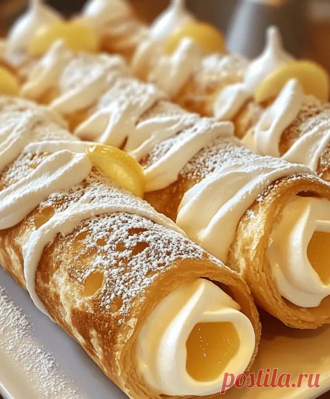 Пирог с лимонным безе Канноли - SavorySplash