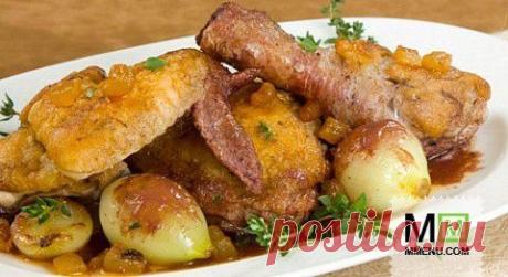 Курица в вине - кулинарный рецепт. Миллион Меню