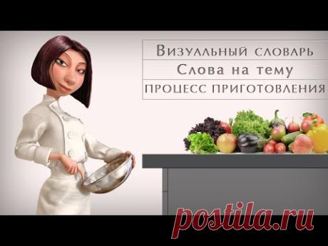 Английские слова на тему - Приготовление пищи.Визуальный словарь.