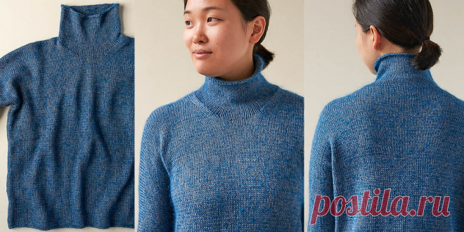 Пуловер гольф Up and Over Turtleneck - Вяжи.ру