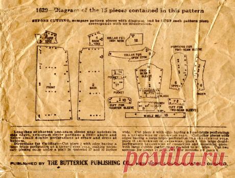 Unsung Sewing Patterns: Butterick 1629 - Ladies' One-Piece House Dress