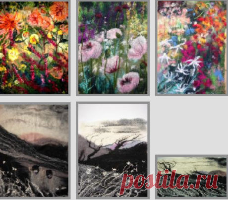 Галерея картин из шерсти