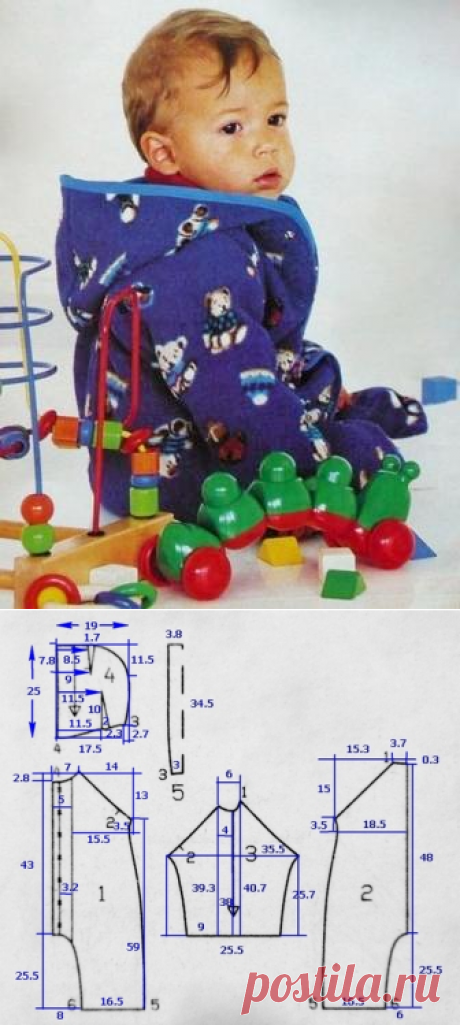 Выкройка комбинезона для малыша | СЛИЯНИЕ СТИЛЕЙ