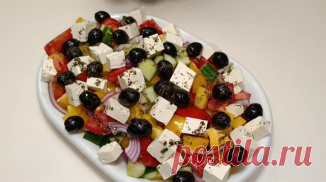 Греческий САЛАТ. Весь секрет в заправке!