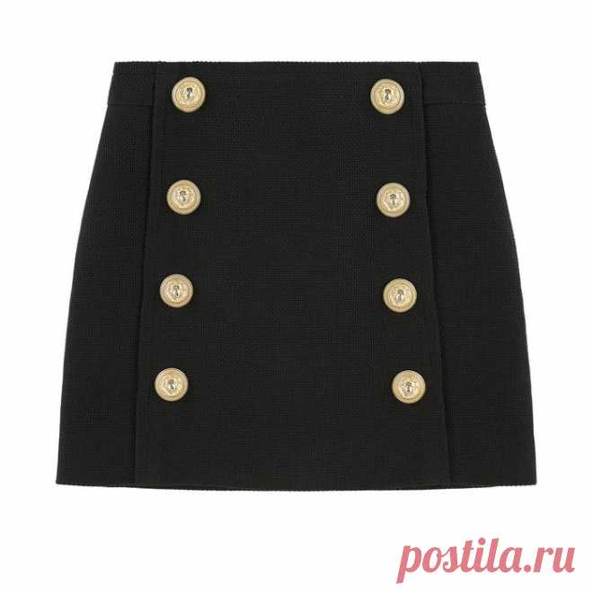 Фантазийная юбка Balmain для девочек | Melijoe.com Хлопок платочной вязки, Синтетическая подкладка, Прямой покрой, Высокая талия, Вытачки