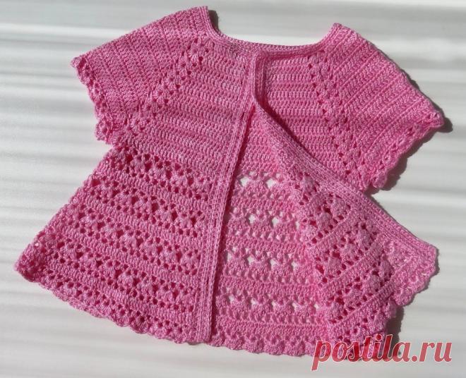 Красивая кофточка крючком