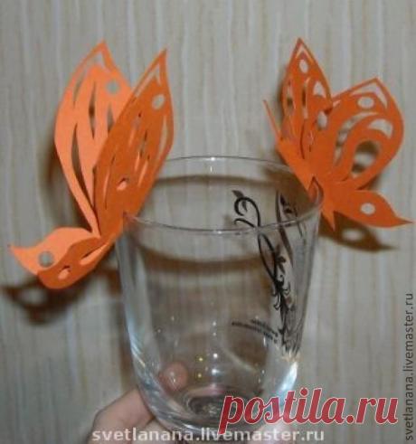 Ажурные бабочки из бумаги - Ярмарка Мастеров - ручная работа, handmade