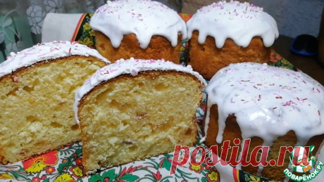 Нежнейший пасхальный кулич на кефире Кулинарный рецепт