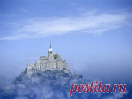 Франция:замок Мон Сен-Мишель на острове!