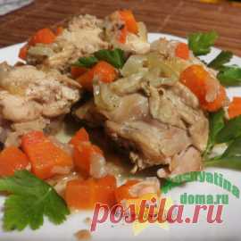Курица тушеная с овощами в собственном соку рецепт с фото | Кулинарный блог "Вкуснятина дома"