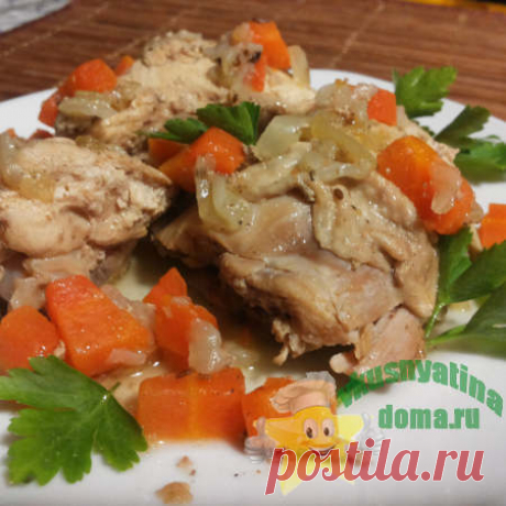 Курица тушеная с овощами в собственном соку рецепт с фото | Кулинарный блог &quot;Вкуснятина дома&quot;