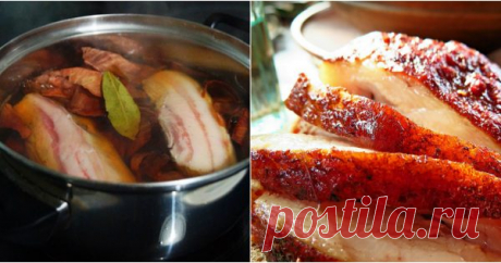 Фирменный рецепт самой вкусной в мире грудинки: золотистая, нарядная, ароматная! 

Вот бывает иногда такое, что идешь по мясному павильону и видишь на прилавке потрясающей красоты шмат сала с мясной прослойкой, который так и призывает: «Засоли меня, засоли!» Истинному ценителю оче…