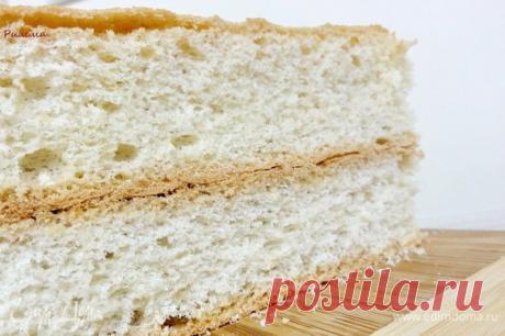 Миндальный шифоновый бисквит, пошаговый рецепт на 2020 ккал, фото, ингредиенты - Римма