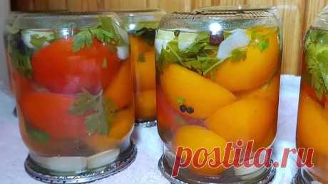 Рецепт невероятно вкусных помидор! Рецепт спрашивают все, кто пробовал.