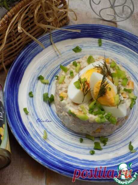 Салат с кукурузой и печенью трески – кулинарный рецепт