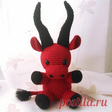 Бычок Борис амигуруми. Схемы и описания для вязания игрушек крючком! Бесплатный мастер-класс от Тамары Кононовой по вязанию бычка по имени Борис. Высота вязаной крючком игрушки примерно 10 см без учёта рожек и 17 см с н…