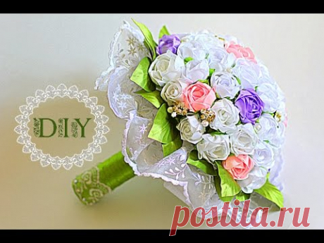 Букет Невесты Своими Руками | KANZASHI | DIY