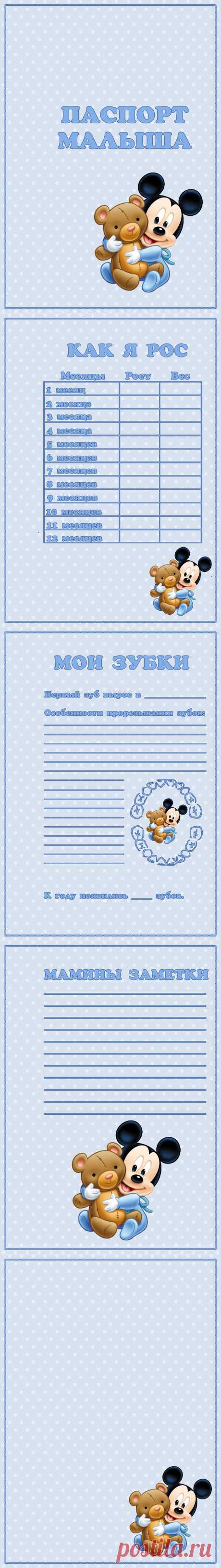 За чашечкой Кофе:): Паспорт малыша МИККИ МАУС