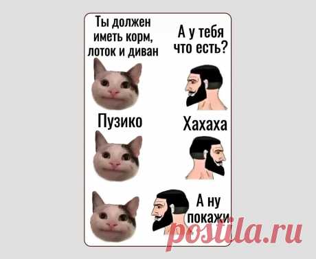 «А ну покажи»
Изначально это комикс-мем с персонажами Yes Chad и Trad girl, где пара выясняет, кто что кому должен для отношений. Сначала мужчина предъявляет свой список, женщина уходит и смеется, а после возвращается и говорит: «А ну покажи». Роли меняются, комикс периодически вырастает на несколько слайдов, но посыл остается прежним