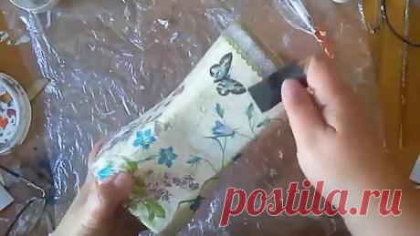 Ваза из стеклянной банки от кофе своими руками!