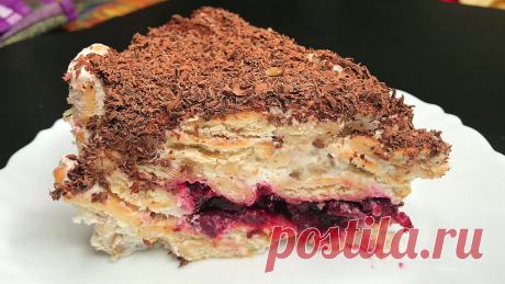 Готовим новогодний вишнёвый торт без выпечки. (Вишнёвое наслаждение) Вкусно, просто | ГОТОВИМ С ЗЁЗОМ | Яндекс Дзен