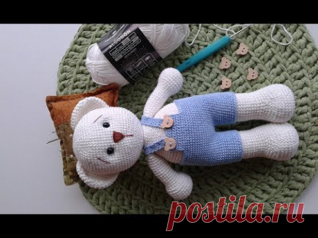 Parte 1. Oso Cariñoso: Como tejer la cabeza y las orejas