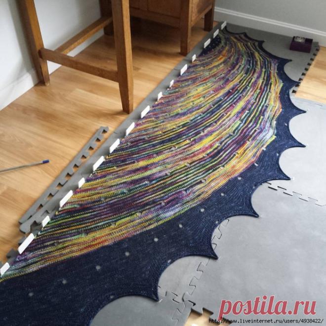 Ассиметричная шаль 