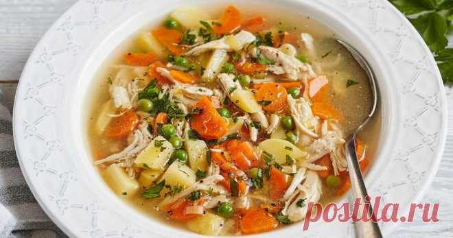 Gemüsesuppe mit Hähnchen – super einfach & lecker | eatbetter: gesunde, einfache Rezepte & Tipps für jeden Tag Unsere Gemüsesuppe mit Hähnchen wärmt von innen und macht gleichzeitig dank Kartoffeln und Erbsen gut satt. Das Rezept solltest du unbedingt ausprobieren!