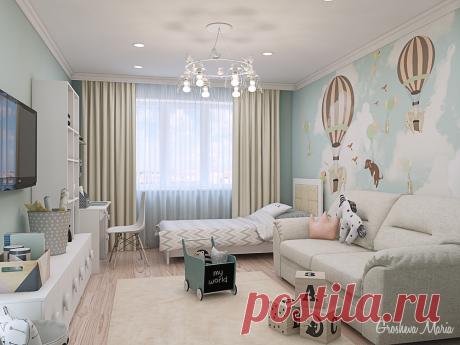 Небо в воздушных шарах, автор Maria Grosheva, конкурс "детская: территория креатива" | PINWIN - конкурсы для архитекторов, дизайнеров, декораторов